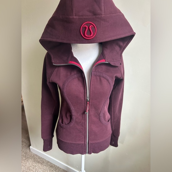 Lululemon Scuba Hoodie Women’s 4 Purple Full Zip Jacket + Pull Tag EUC Fleece - Picture 1 of 13
